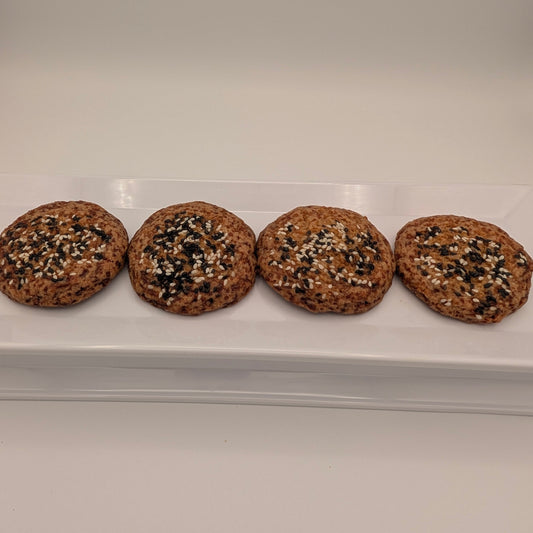 Black and White Sesame Dream Cookie (Vegan)