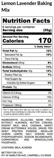 Lemon Lavender Baking Mix