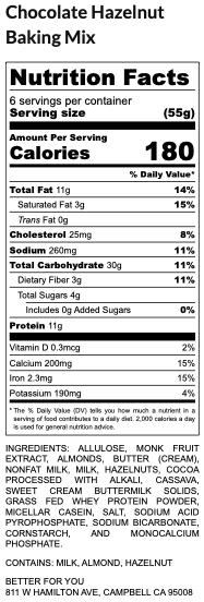 Chocolate Hazelnut Baking Mix
