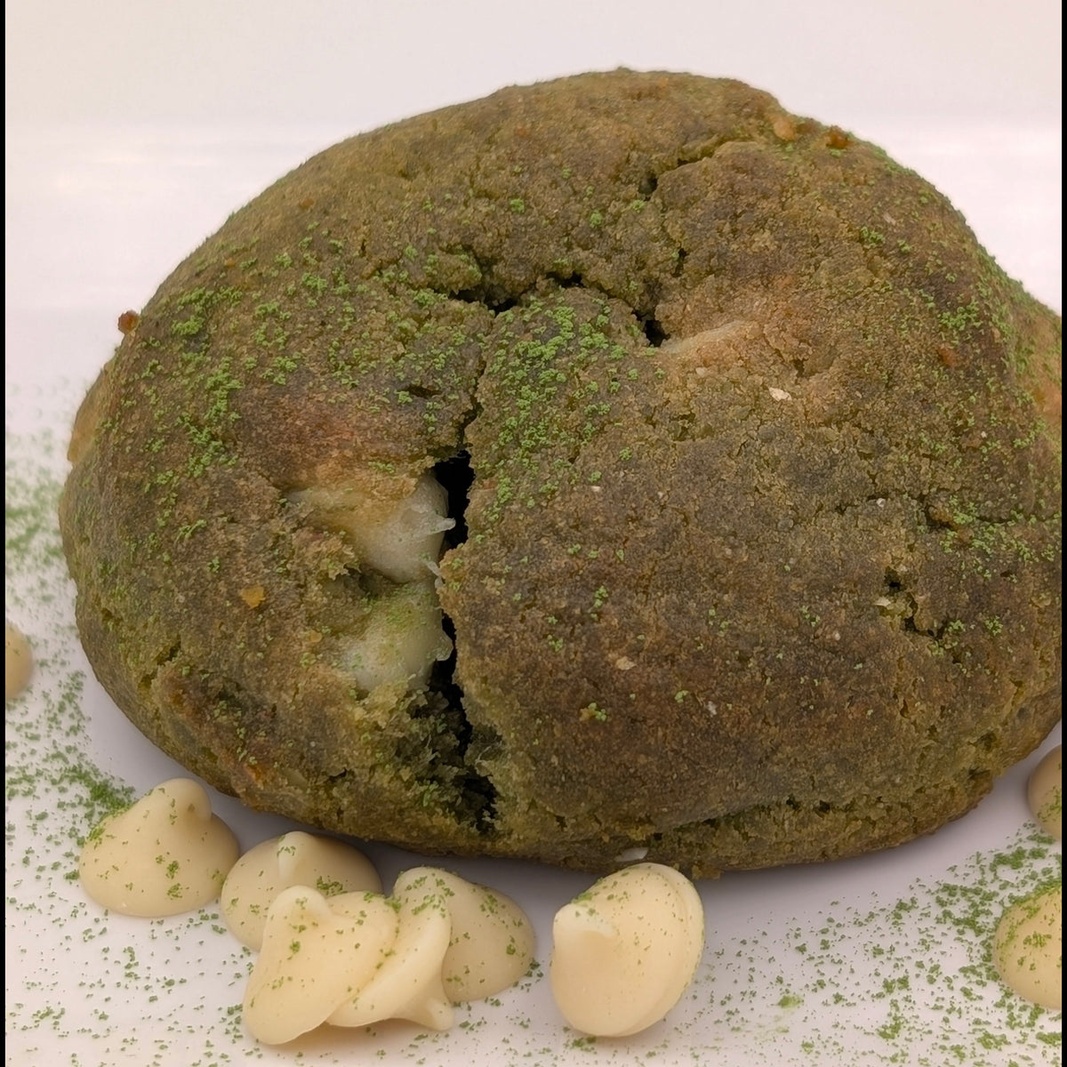Matcha White Chocolate Chip Protein Cookie